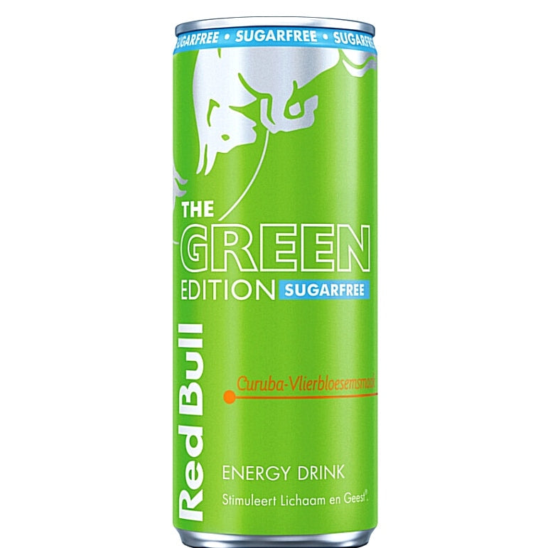 Red Bull Energy The Green Edition Zero Zucker 250ml Dose Curuba Holunder