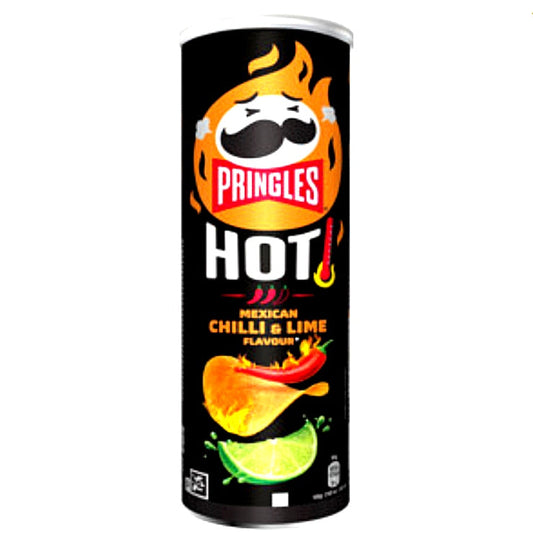 Pringles Hot Mexican Chilli & Lime 160 gr Scharfe mit Limetten