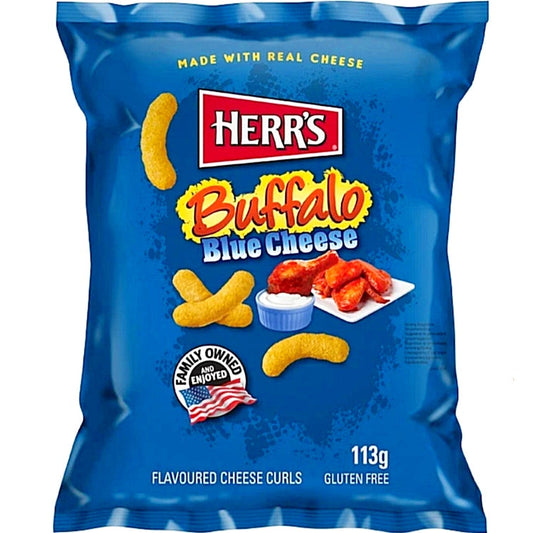 Herr's Buffalo Blue Cheese 113g USA Chips Flips mit Hühnchen/Blaukäsegeschmack