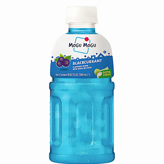 Mogu Mogu Blue (Black Current) Johannisbeere Getränk mit Nata de Coco 320ml
