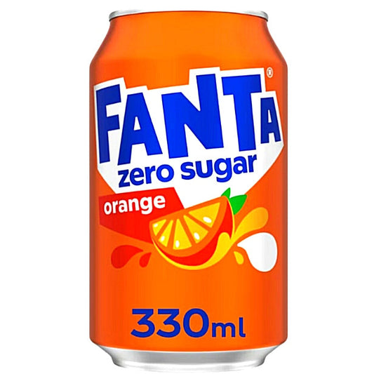 Fanta Orange Zero Sugar 330 ml Dose.