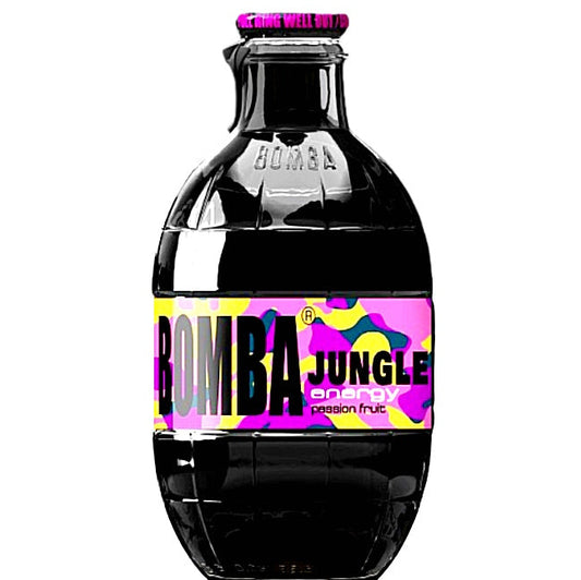 Bomba Jungle Energy 250 ml Flaschen. Schwart.