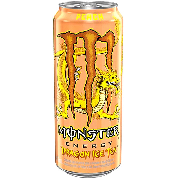 Monster Energy Dragon Ice Tea Peach 473 ml Dose (Brasilien Import)